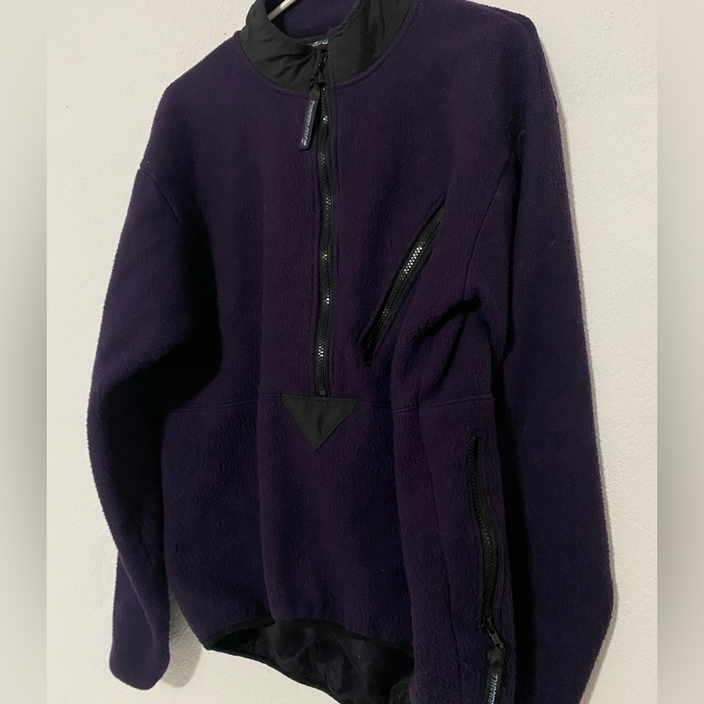 VTG Performance Bicycle Fleece Cycling Pullover 1/4 Zip/ Large
